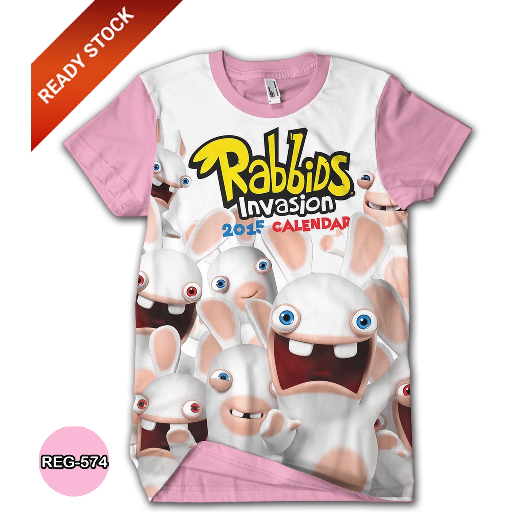 Jual Kaos Rabbids Invasion 3D Baju Anak Serial TV Animasi Trend dan ...