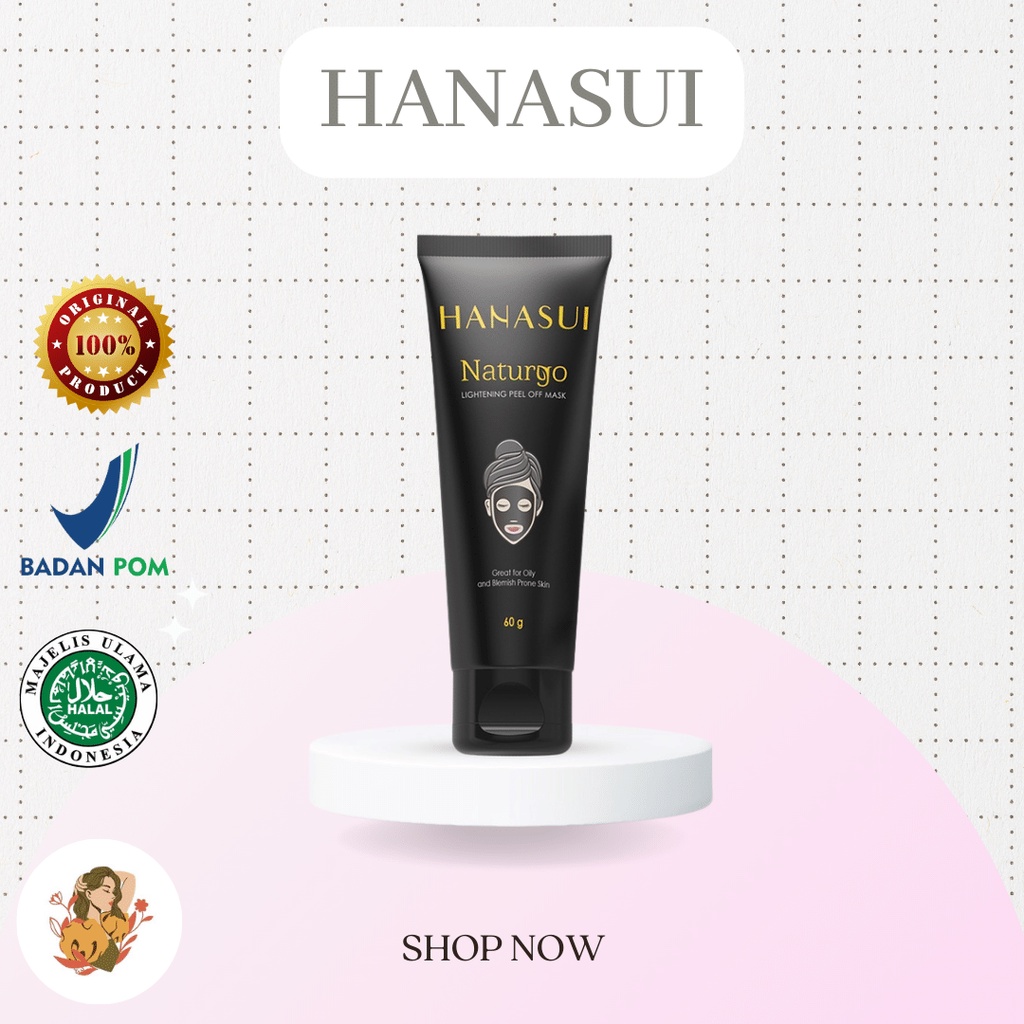 Jual HANASUI | Hanasui Naturgo Peel Off Mask Black Tube 60gr | ORIGINAL ...