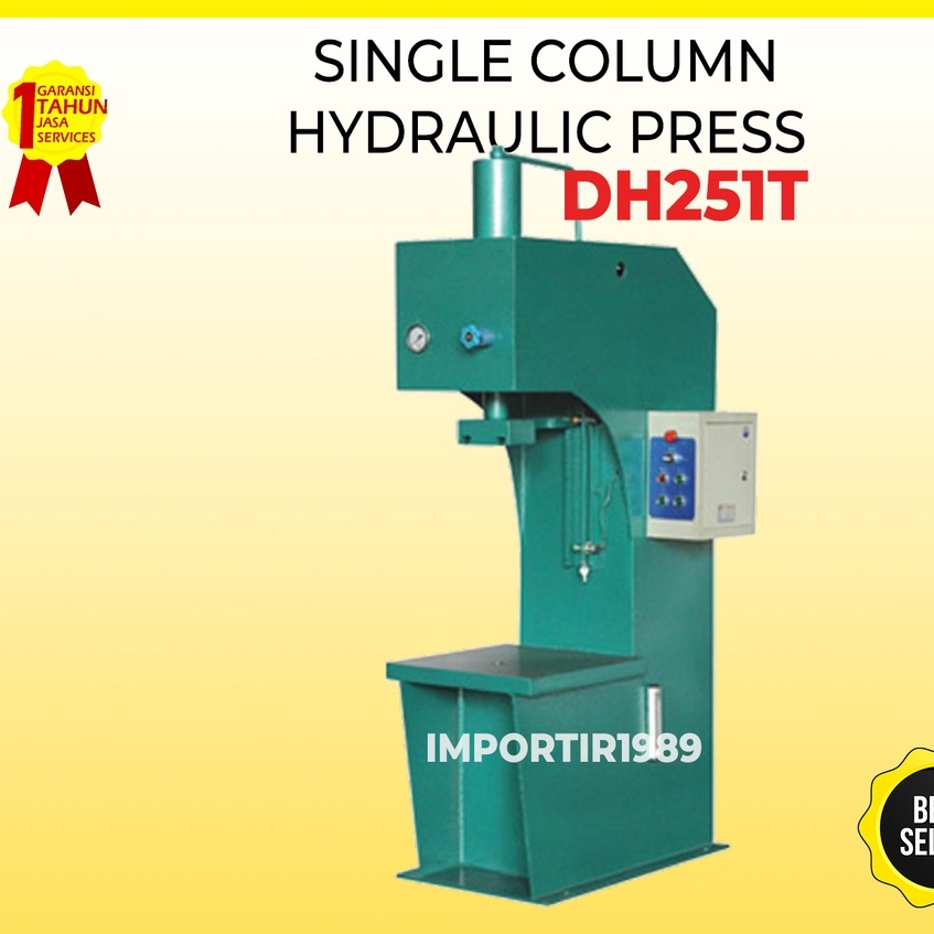 Jual Mesin Pres Hidrolik 1 Tiang 25Ton 4Hp Hydraulic Press DH251T ...