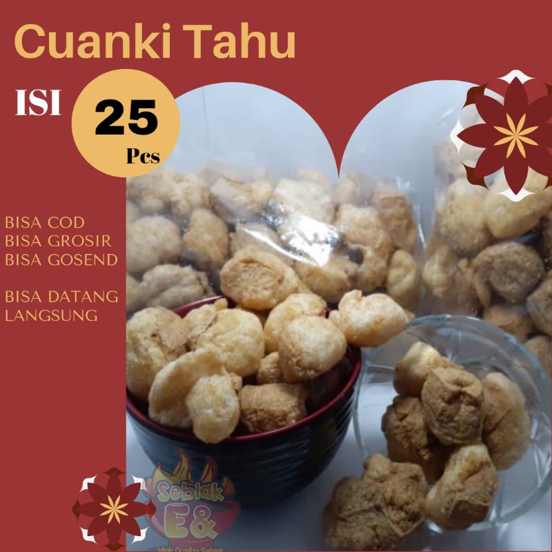 Jual Cuanki Tahu Pasung Isi 25 Pcs Toping Baso Aci Toping Baso