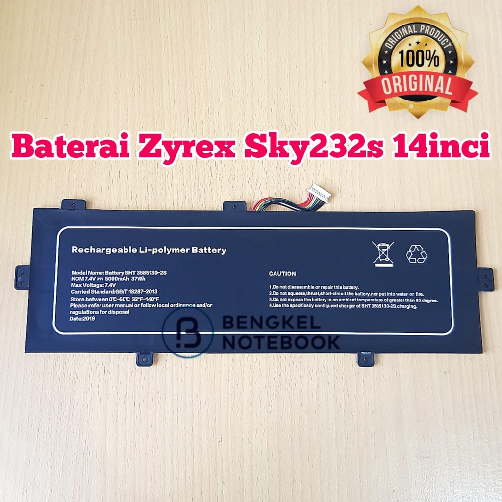 Jual Baterai Zyrex Sky232s Sky 232s Sky232 Sky 232 14" Original ...