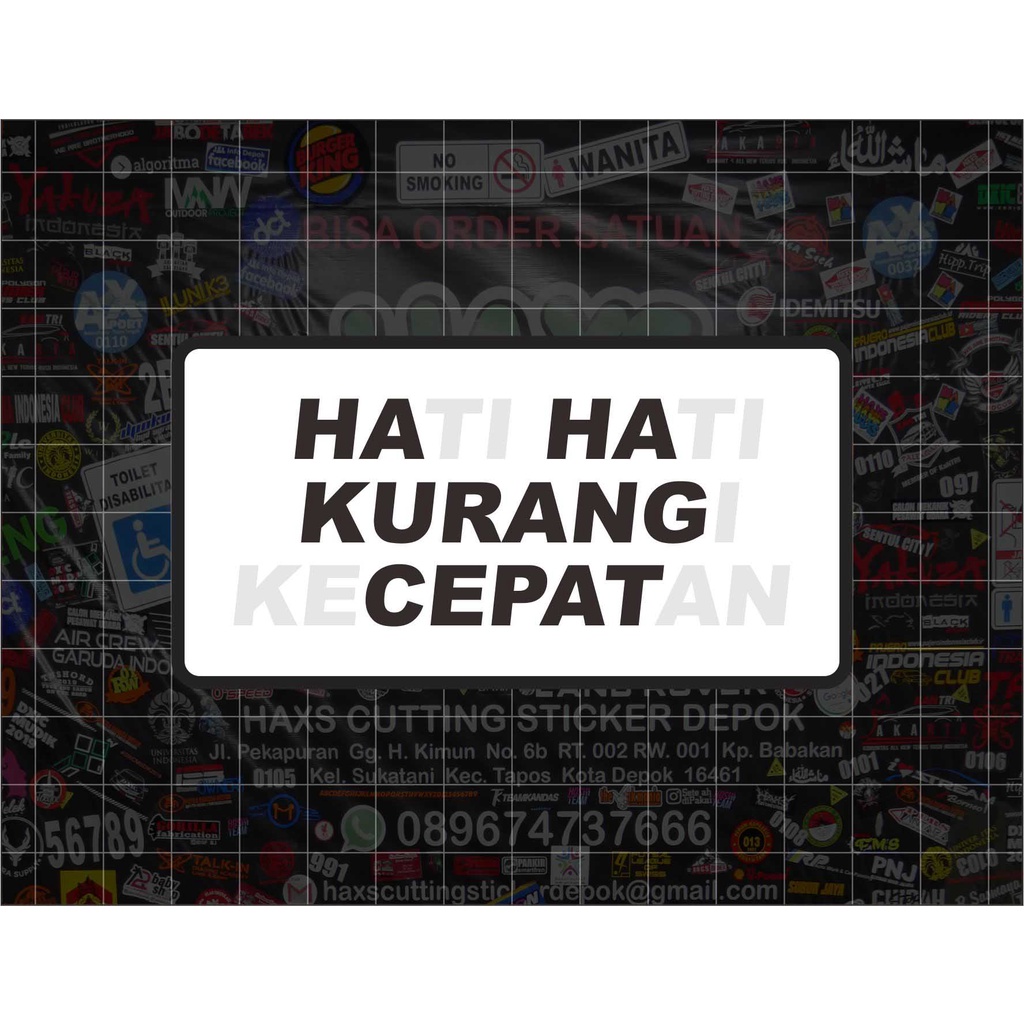 Jual Cutting Sticker Haha Kurang Cepat | Shopee Indonesia
