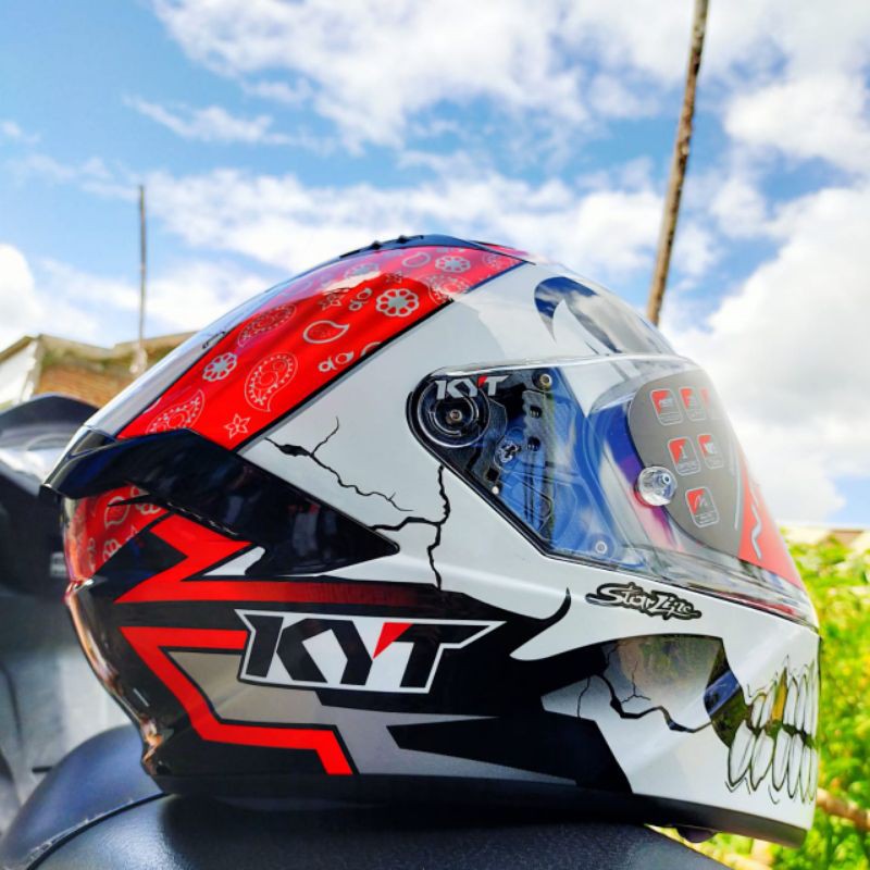 Helm kyt store full face shopee