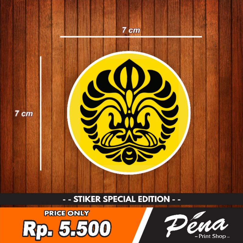 Jual Sticker Stiker Ui Universitas Indonesia Tahan Air | Shopee Indonesia