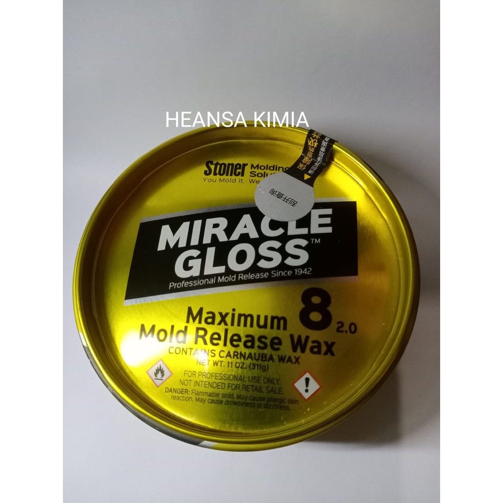 Jual Miracle Gloss Mirror Glaze Mold release wax anti lengket 1 kaleng 311 gram Shopee