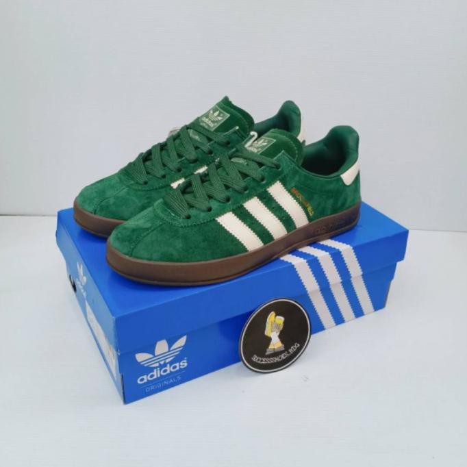 sepatu sneakers casual adidas broomfield green gum original global