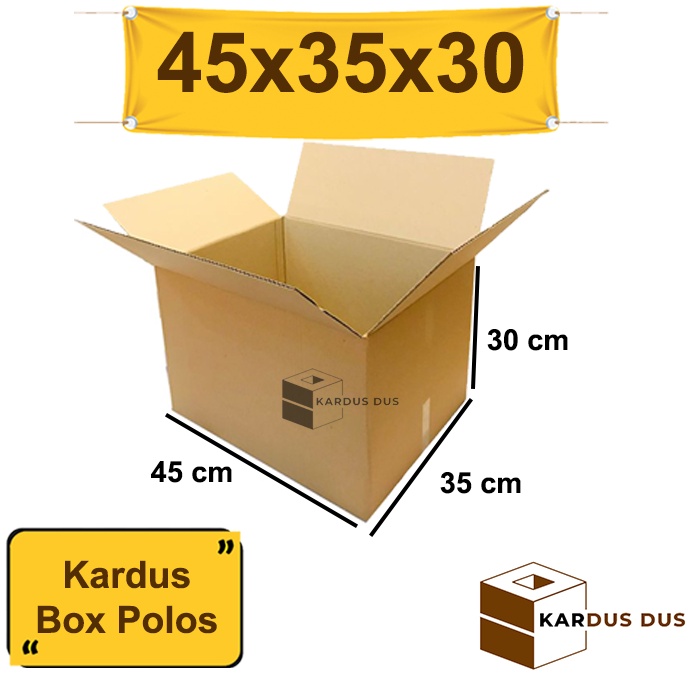 Jual Kardus Box Packing / Dus Karton Polos 45 X 35 X 30 cm Single Wall ...