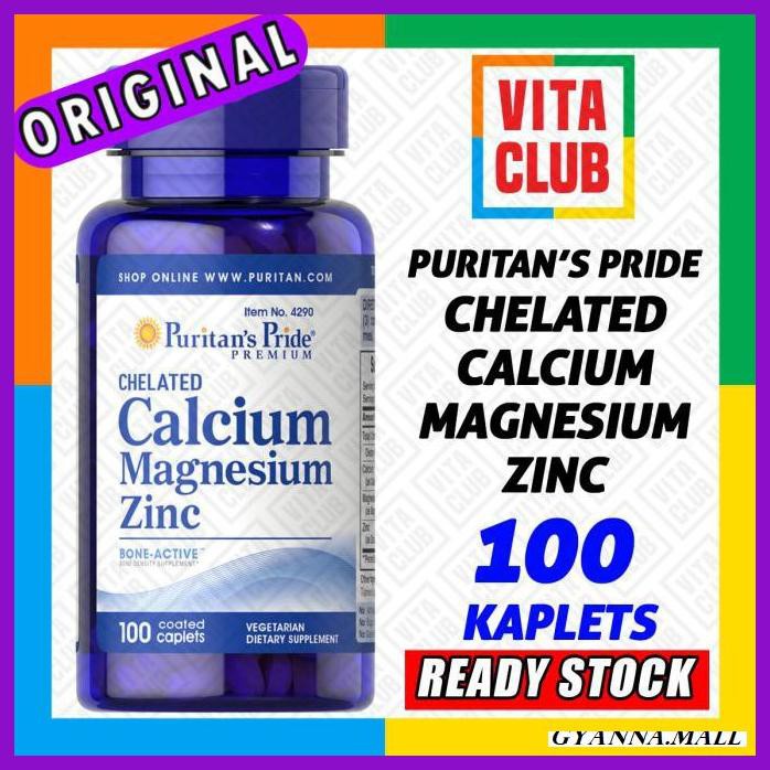 Jual Muiclac 774 Puritan Chelated Calcium Mag Zinc 100 Kaplet Asfdt