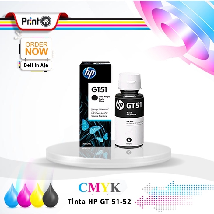 Jual Tinta printer HP GT-51 GT-52 BLACK ink 115 310 315 410 | Shopee ...