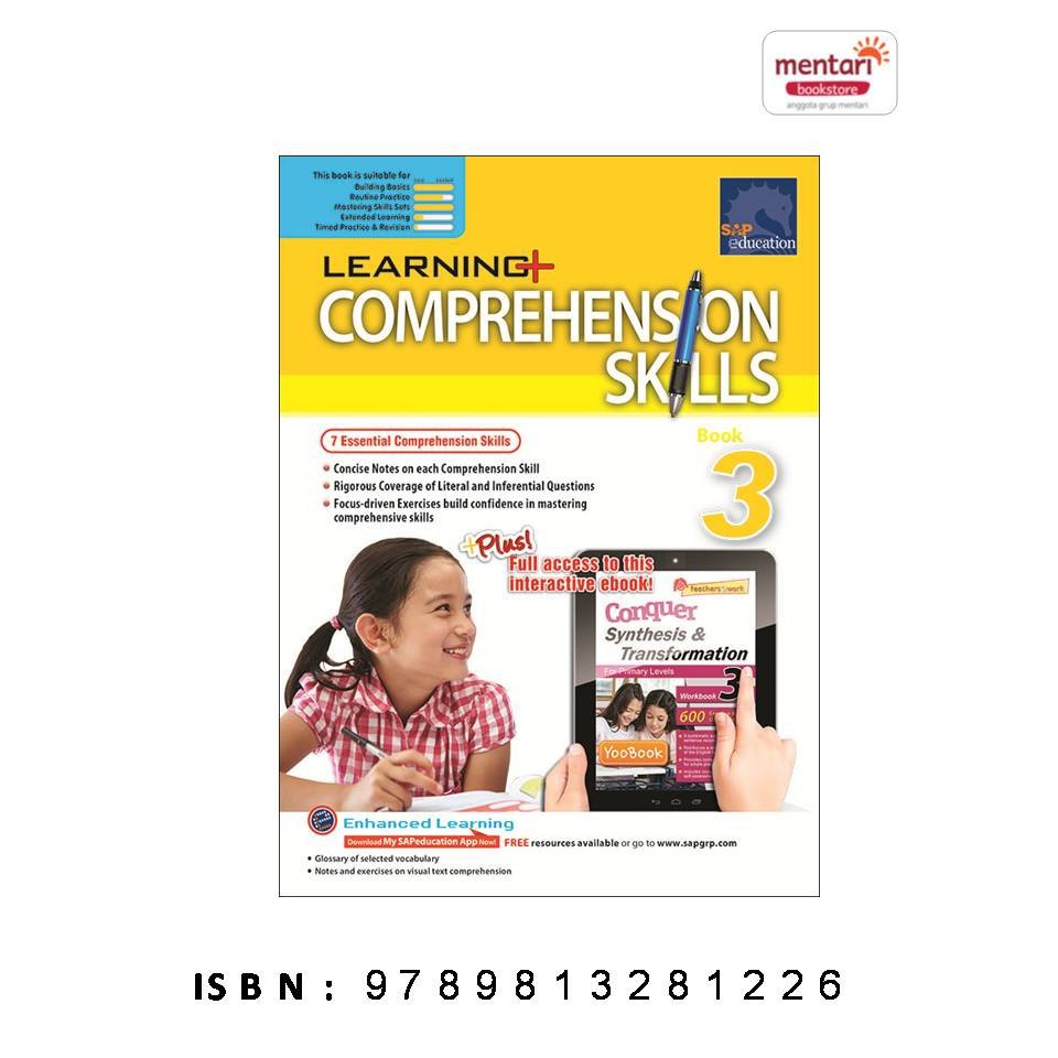 Jual Learning+ Comprehension Skills Book 3 w/YooBook | Shopee Indonesia