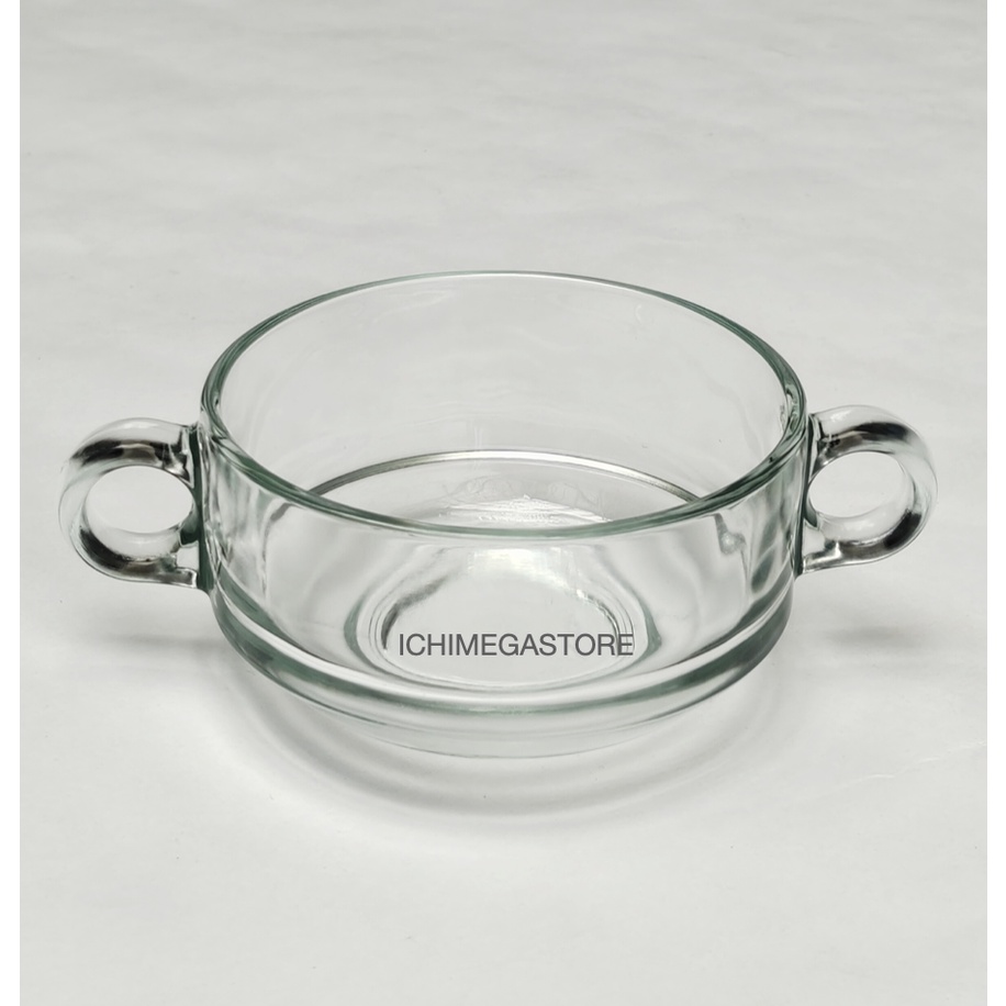 Jual Glass Soup Bowl with Handle Zuppa Mangkuk sup Hotel Kaca Gagang