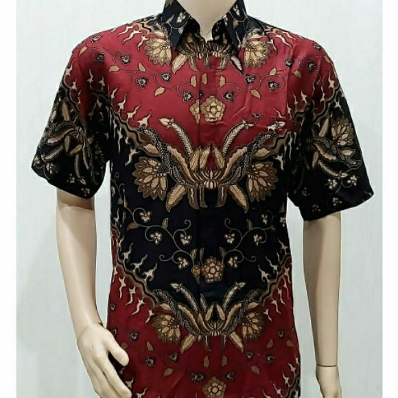 Jual Baju Kemeja Pria Batik Jumbo Big Size 4L-5L Lengan Pendek Hem ...