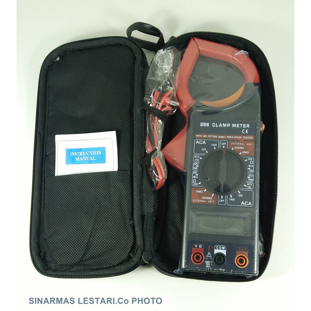 Jual Digital Clamp meter Masda266 with 261 Option 500V insulation