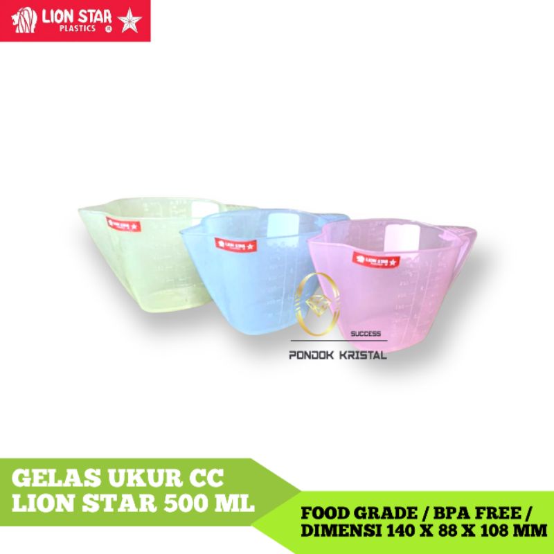 Jual Gelas Ukur Takar Lion Star 500ml Gelas Cc Lion Star Shopee Indonesia 5541