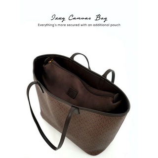 izzy canvas bag tote buttonscarves blue di Chippie Shop | Tokopedia