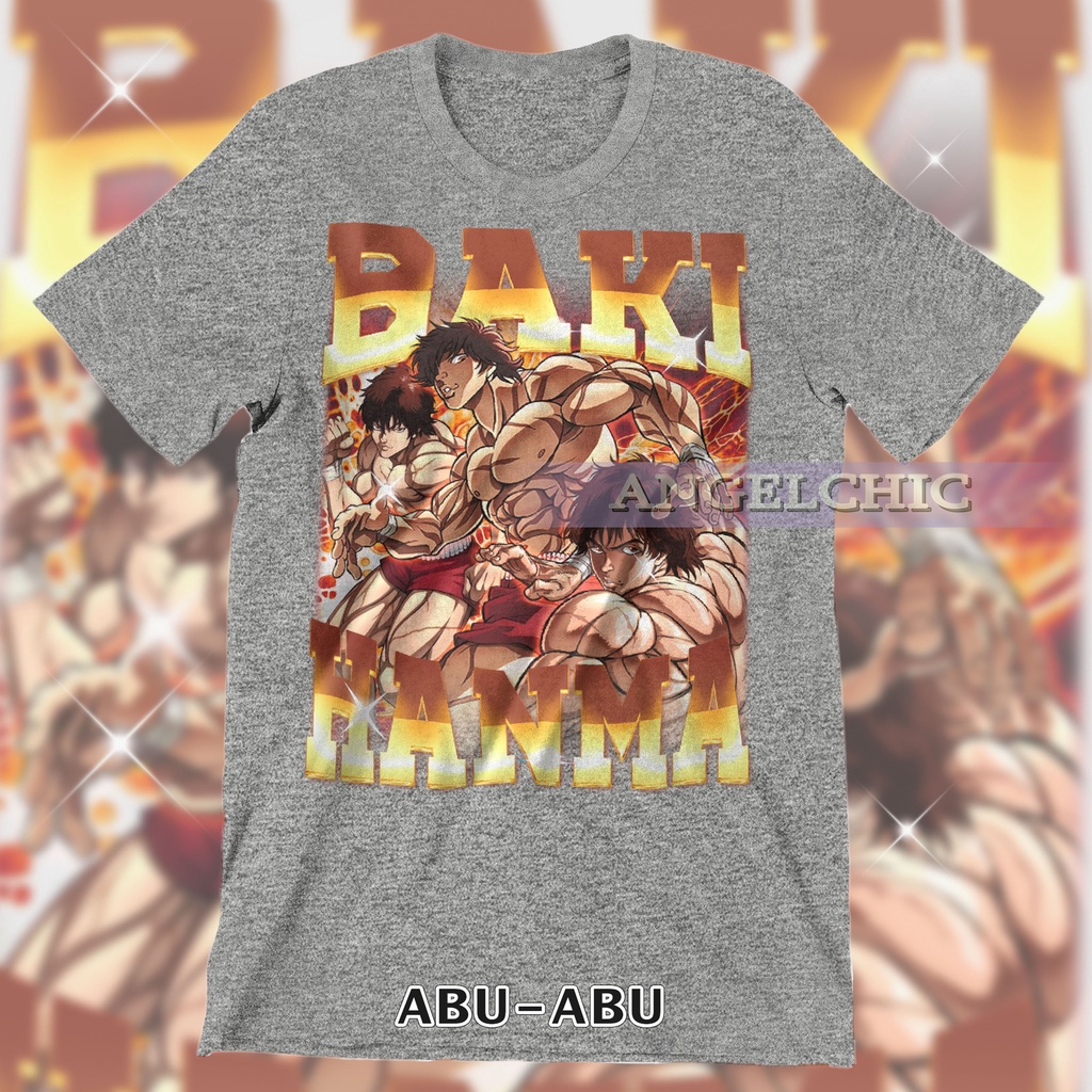 Jual Baju Baki Hanma Anime Bootleg Tee Unisex Kaos Premium Vintage Retro Shopee Indonesia