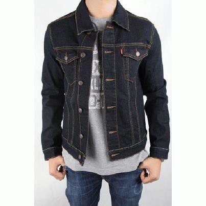 Jaket jeans 2025 blue black