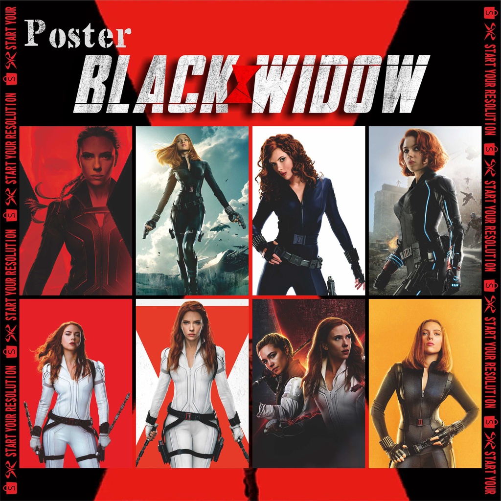 Jual Poster Film Marvel Black Widow / Natasha Romanoff / Scarlett ...
