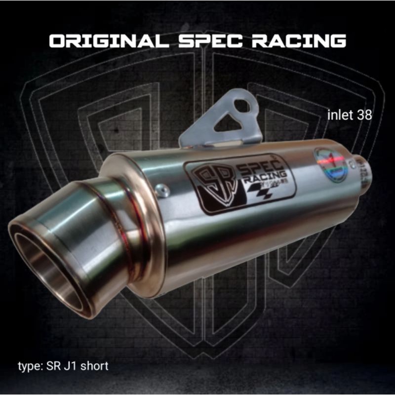 Jual slincer knalpot racing original spec racing SR J1 all motor Shopee  Indonesia