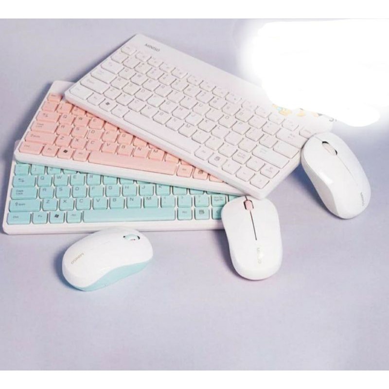 Jual Japan Quality Miniso Wireless Keyboard And Mouse Set Import Miniso ...