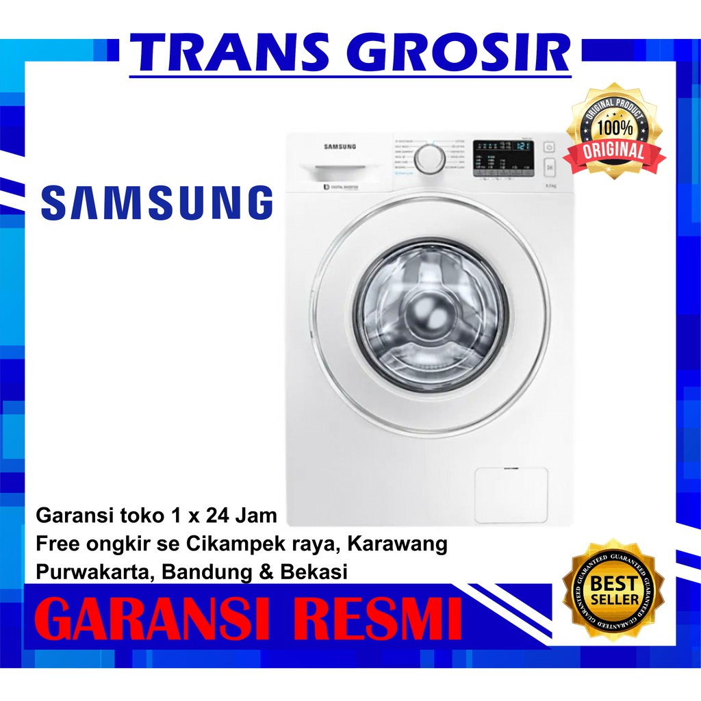 Jual MESIN CUCI FRONT LOADING SAMSUNG 1 TABUNG WW80J3230KW/SE 8KG ...