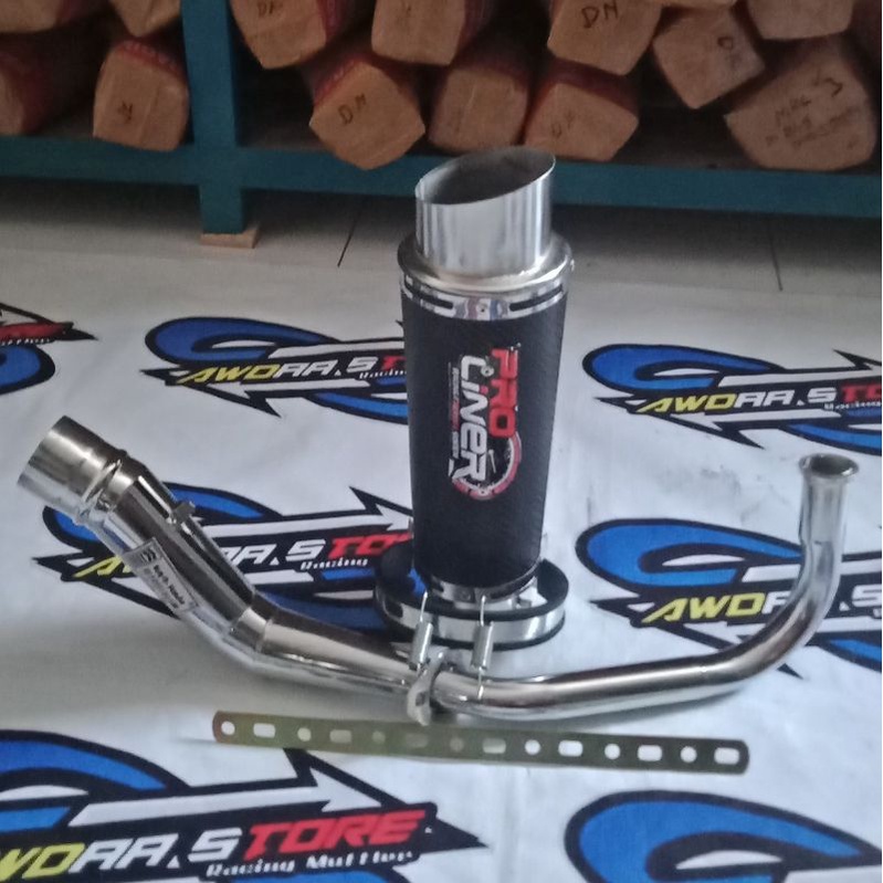 Jual knalpot racing matic RCB CLD proliner carbon mio beat vario soul ...