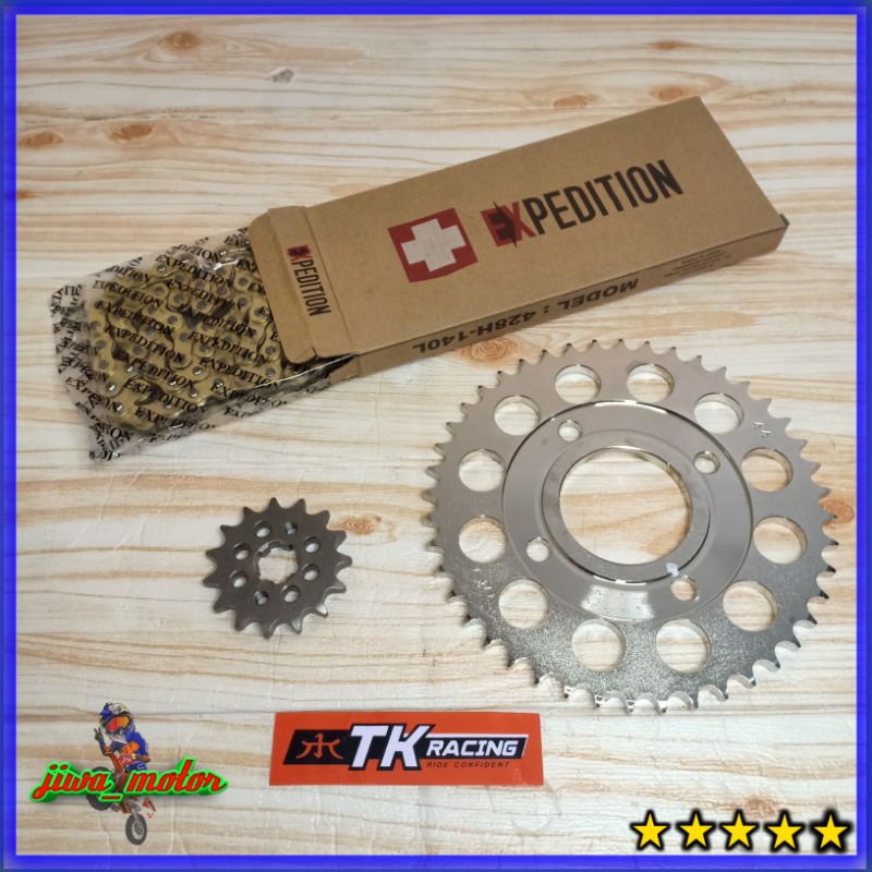 Jual Gear Set Tk Racing Sss Cb R Cbr R Sonic Verza Mega Pro