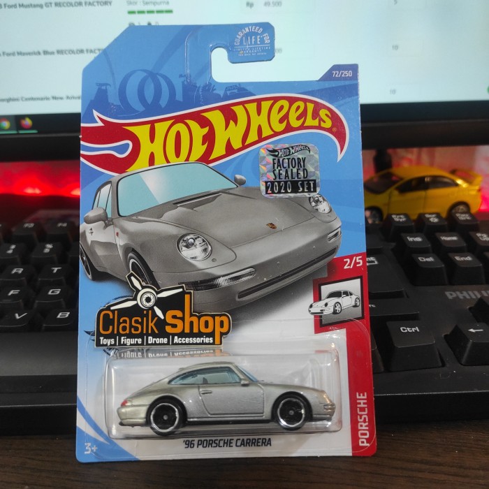 Jual HOT WHEELS KMART 96 Porsche Carrera RECOLOR FACTORY SEALED