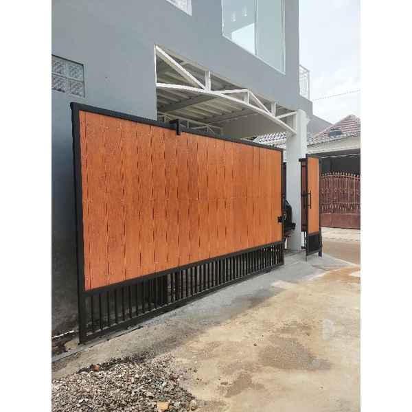 Jual pagar grc serat kayu minimalis | Shopee Indonesia