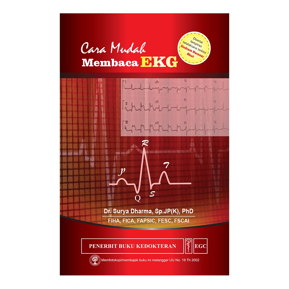 Jual Buku EKG ORI - Buku Cara Mudah Membaca EKG - Tatalaksana Sindrom ...