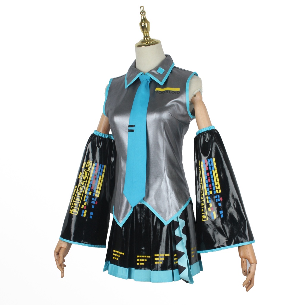 Jual Anime Vocaloid Hasune Miku Cosplay Costumes Japan Beginner Midi Dress Future Miku Female 3564