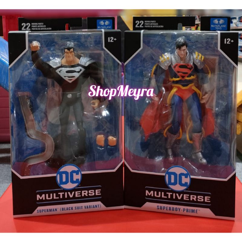McFarlane DC Multiverse Superman Black Suit Actionfigur – 18 Cm, 22 Bewegliche Punkte