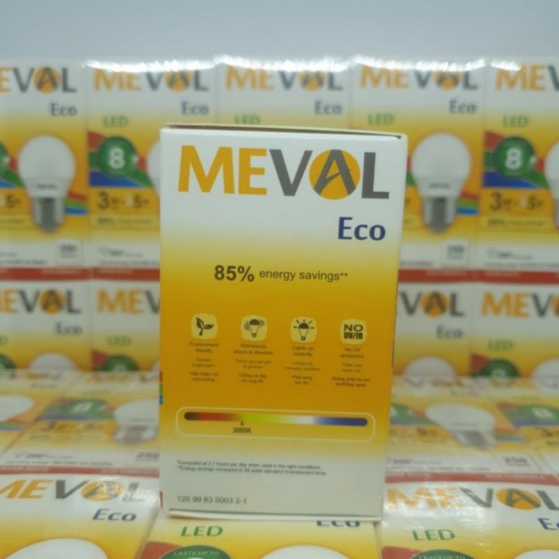Jual Lampu Led 3 Watt Warm White Meval | Shopee Indonesia
