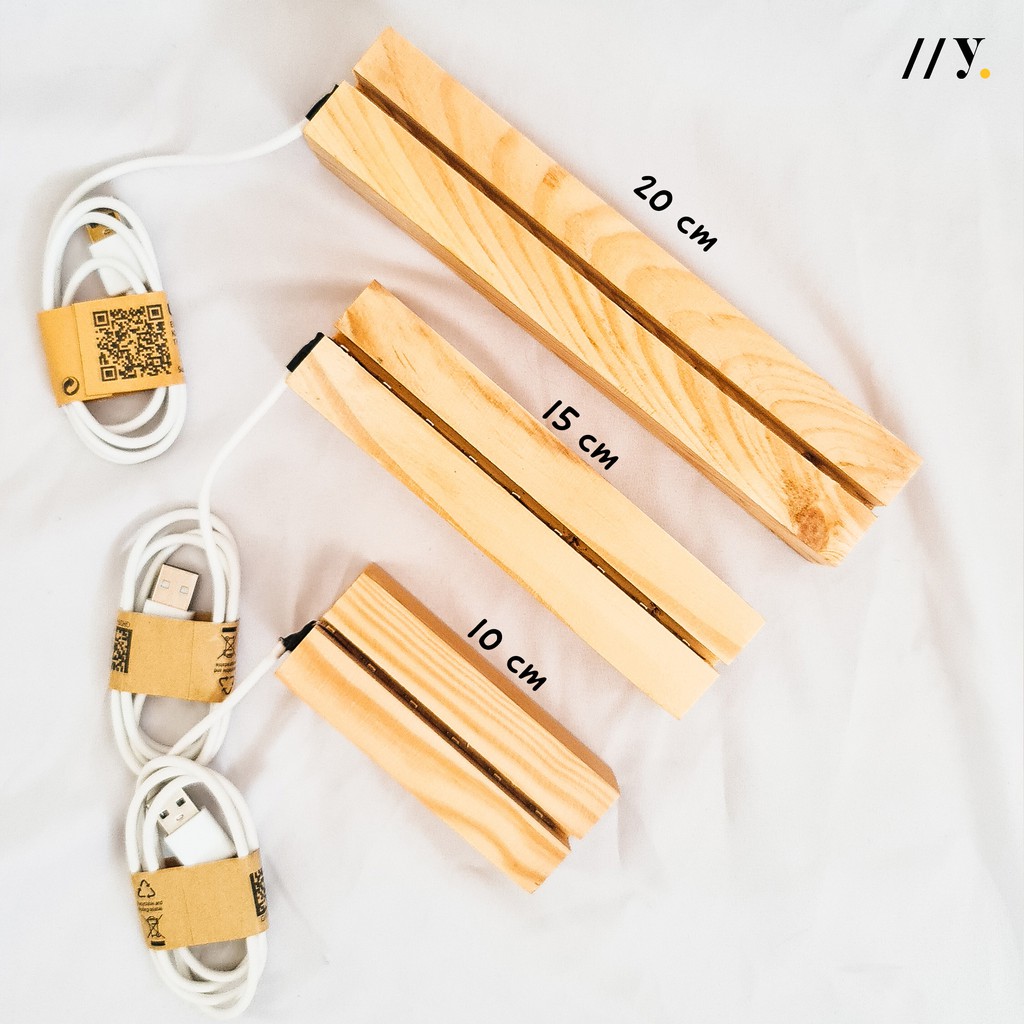 Jual Stand Kayu LED (Wooden stand LED) | Shopee Indonesia