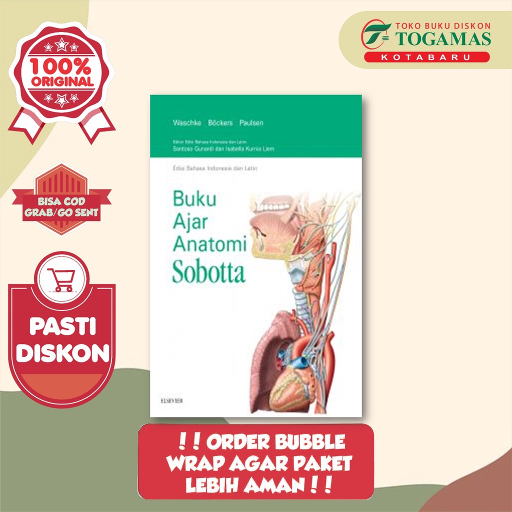 Jual KEDOK - Buku Ajar Anatomi Sobotta - WASCHKE BOCKERS | Shopee Indonesia