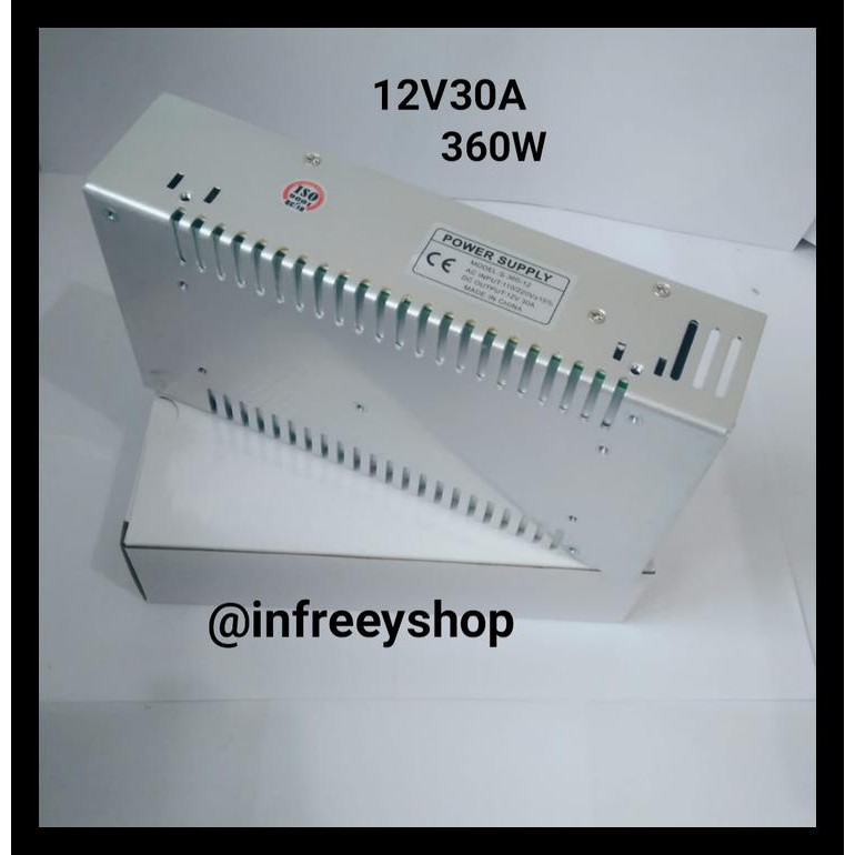 Jual MURAH Power Supply Switching 12V 30A 360 Watt Cocok Untuk CCTV LED ...