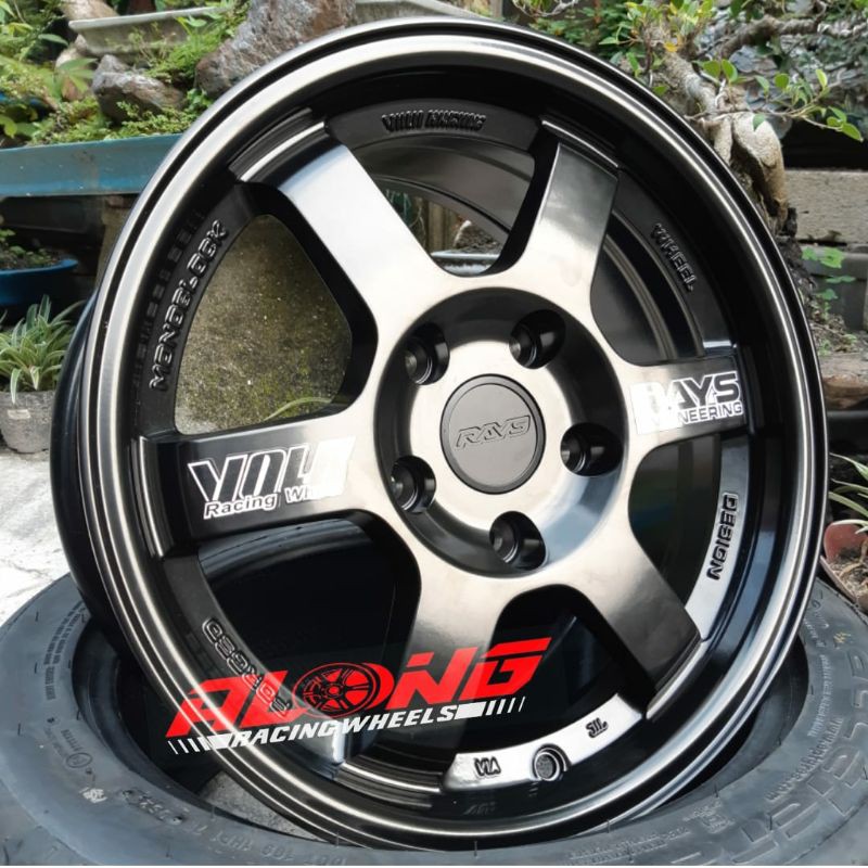 Jual REPL. RAYS TE37-OG R15 MATTE BLACK SUPER COPY-LIKE ORIGINAL ...