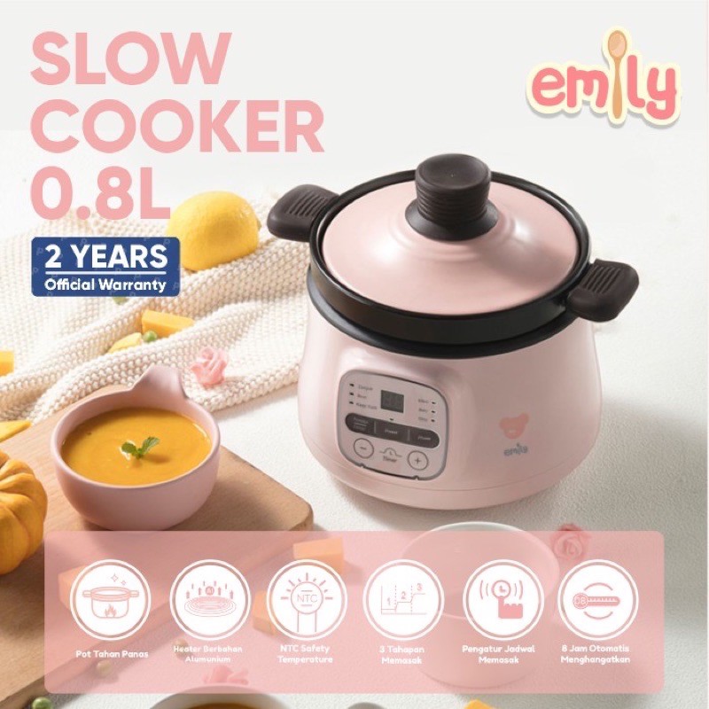 Jual Emily Slow Cooker 0.8L (ESC35004)/Peralatan Mpasi anak Shopee