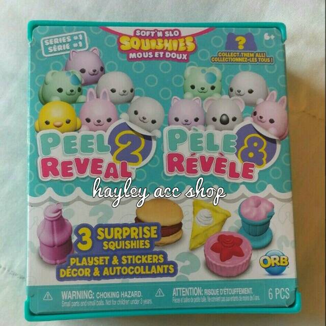 ORB Soft'n Slo Squishies Peel 2 Reveal Mystery Figure Play Set 