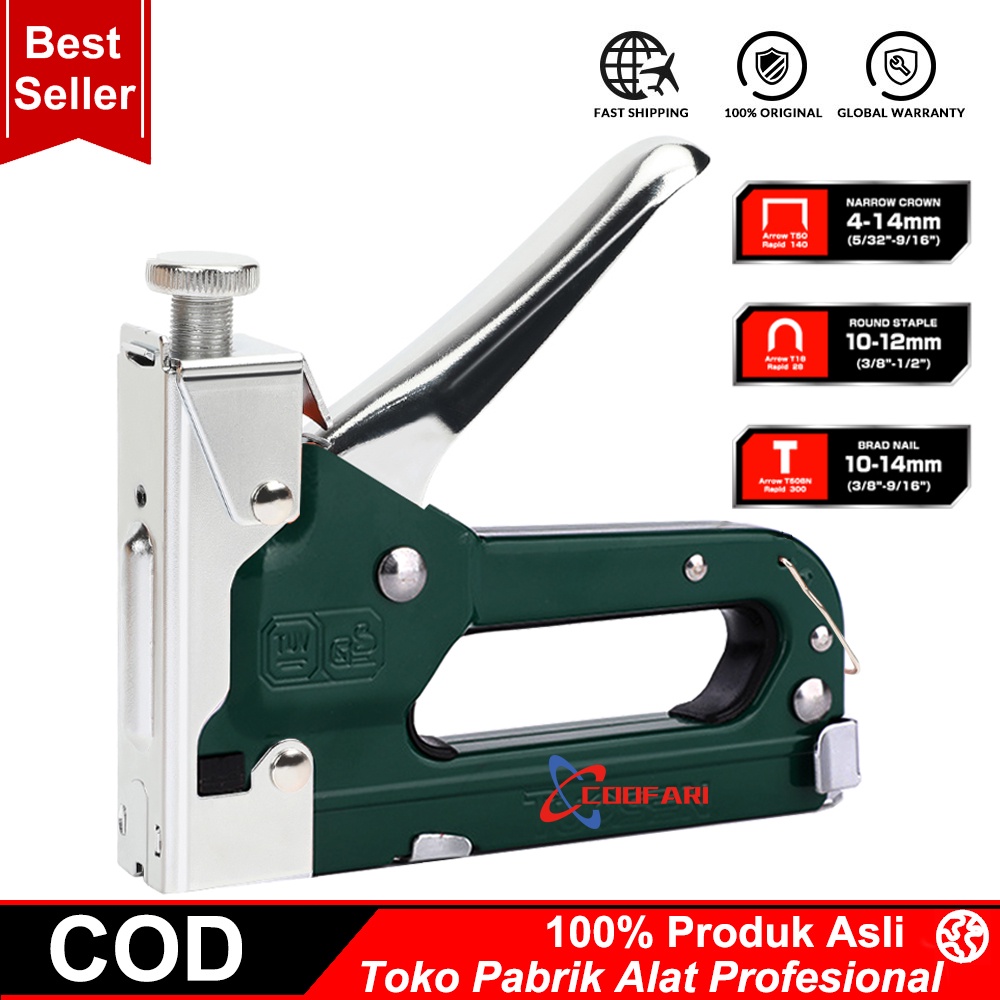 Jual 3in1 Staples Stapler Staple Gun Alat Tembak Paku Staples Manual 3