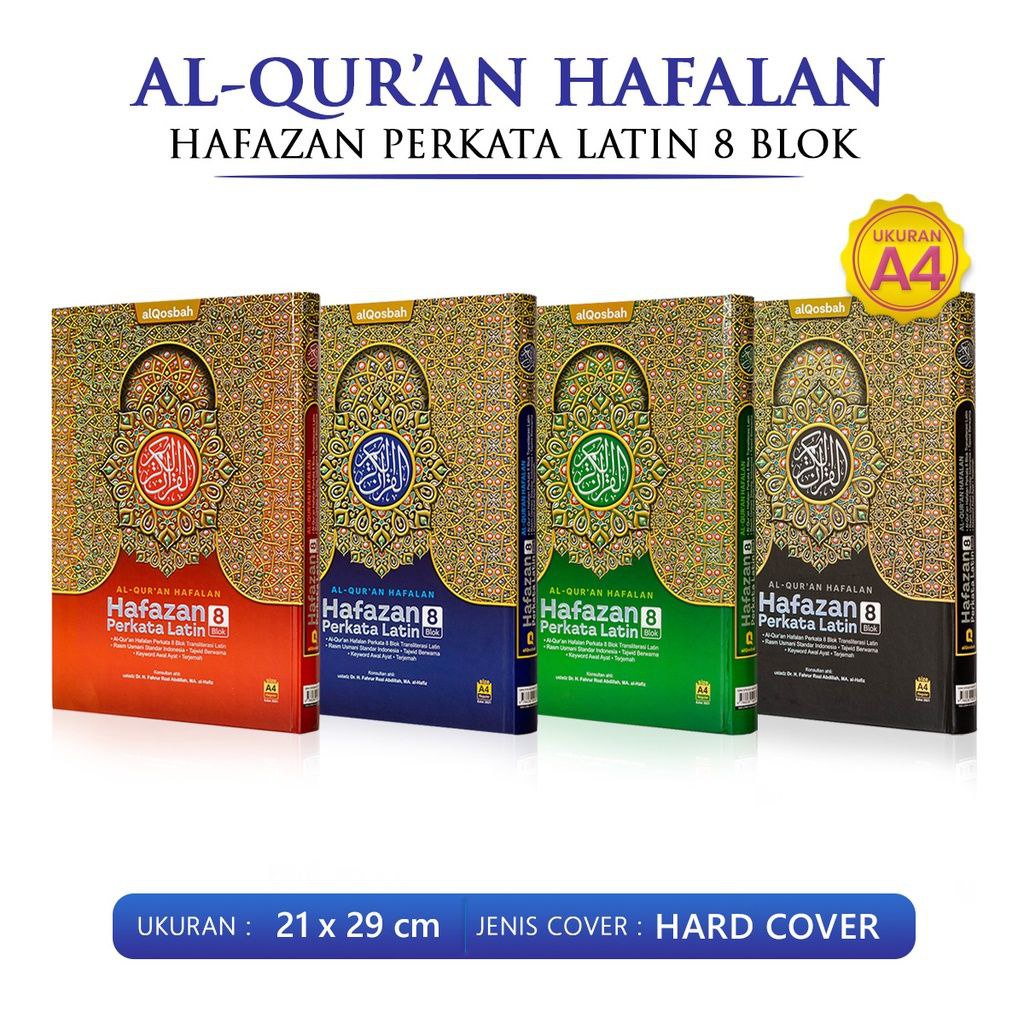 Jual Al Quran Besar Tajwid Hafalan Hafazan Perkata Latin 8 Blok Al ...