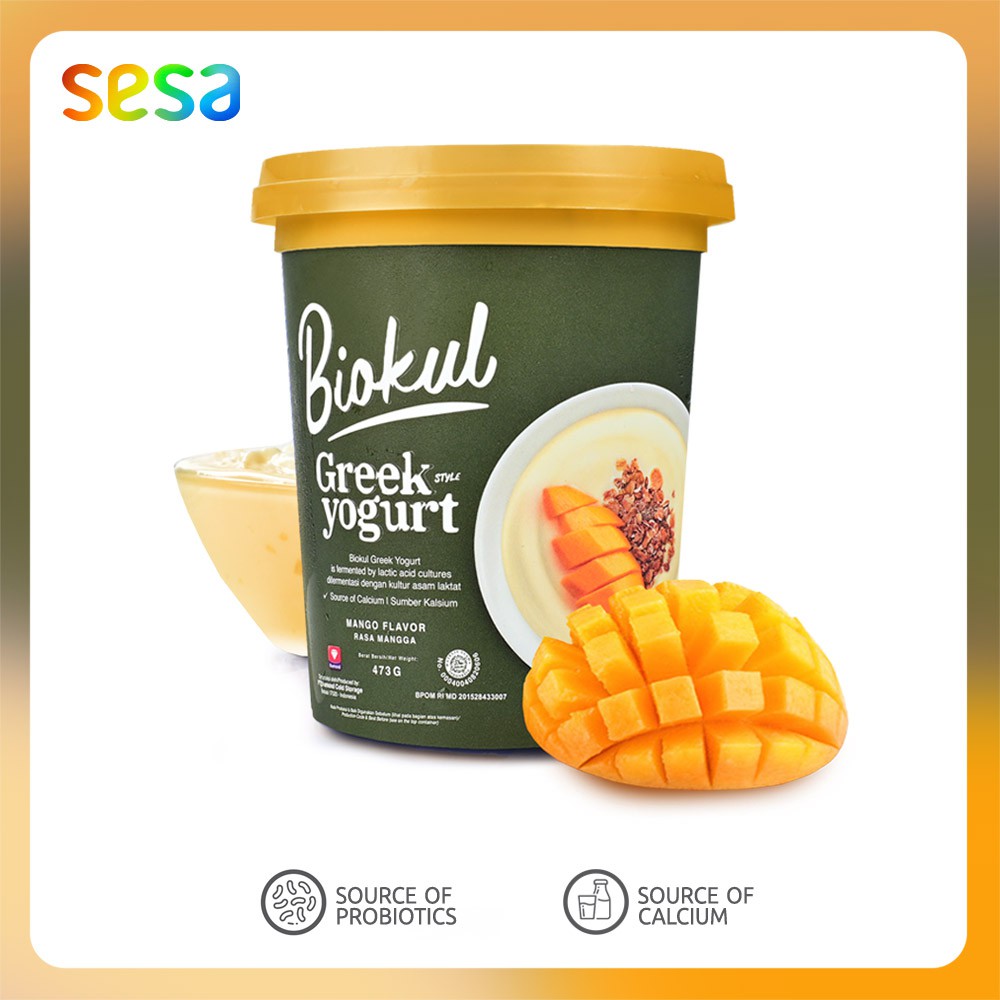 Jual Biokul Greek Yogurt Creamy Mango G Shopee Indonesia