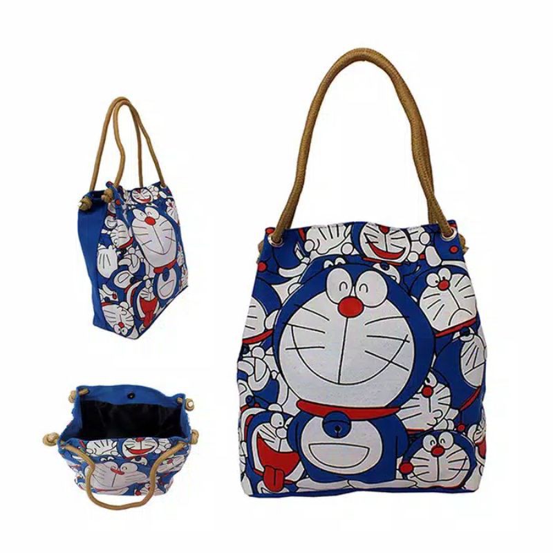 Jual TOTE BAG DORAEMON/TAS DORAEMON/TOTEBAG DORAEMON Shopee Indonesia