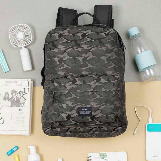 Miniso camouflage backpack best sale