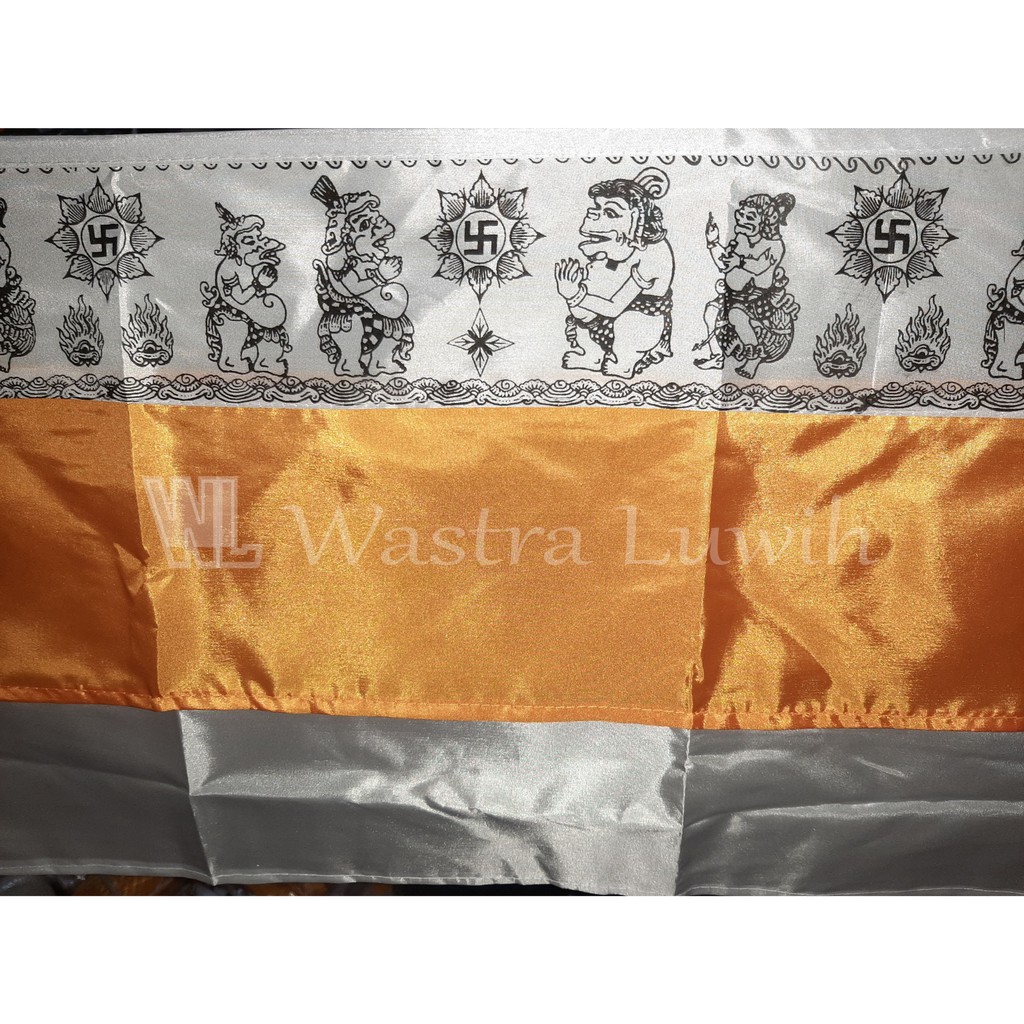 Jual Wastra Pelangkiran Motif Wayang Bahan Peles, siap pasang, ukuran ...