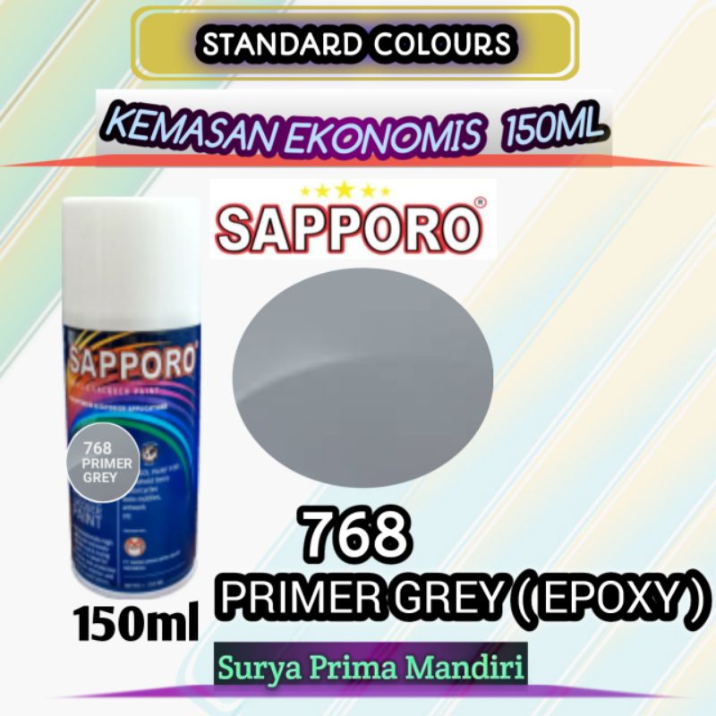 Jual 768 PRIMER GREY EPOXY SAPPORO STANDAR 150ml Cat Semprot Pylox ...