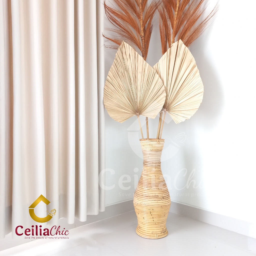 Jual Daun Palem Kering Uk.S Dried Flower Bunga kering palem daun