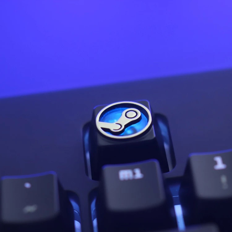 Jual Steam Keycaps Metal Zinc Aluminum Alloy Keycap Mechanical Keyboard ...