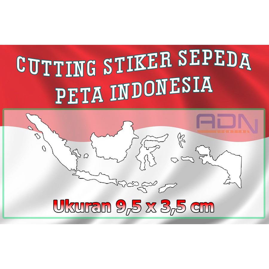 Jual CUTTING STICKER FRAME SEPEDA PETA MAP INDONESIA BROMPTON BROMPNOT ...