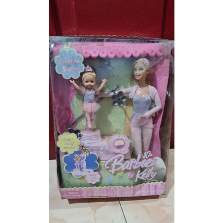Jual barbie and kelly ballerina sisters barbie twirls too little sister of barbie Shopee Indonesia